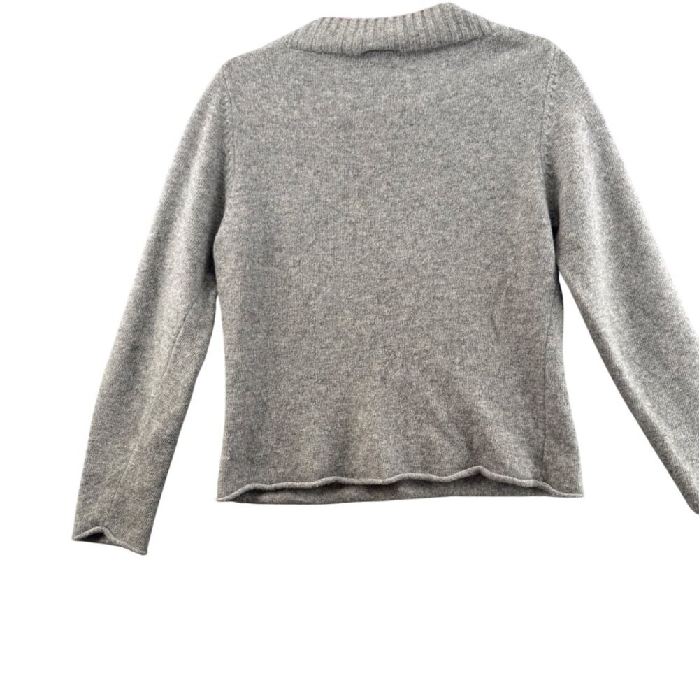 Sundance 100% Lambswool Sweater V Neck Gray Size Large - Picture 2 of 8